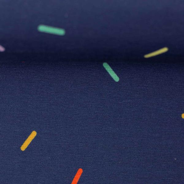 Baumwoll-Jersey Choose Happy Jersey by Käselotti Konfetti, blau